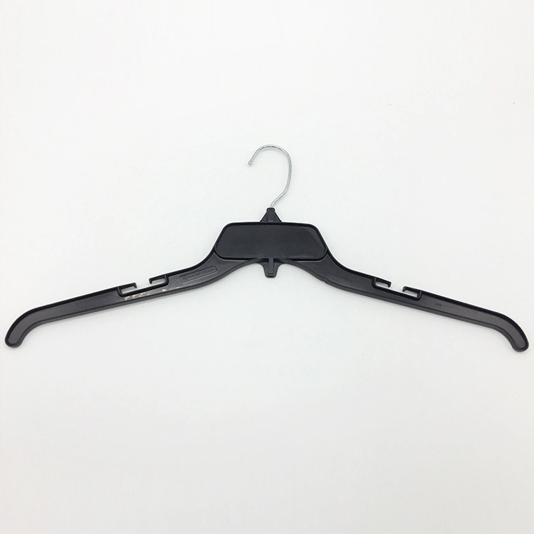 Plastic Metal Hook Rack Garment Clothes Hanger for Adult Top Cloth with Anti-Slip on Shoulder