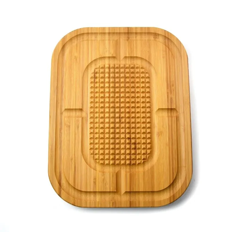 Kitchen Bamboo Vegetable Cutting Thick Meat Chopping Board Large Meat Steak Turkey Carving Board