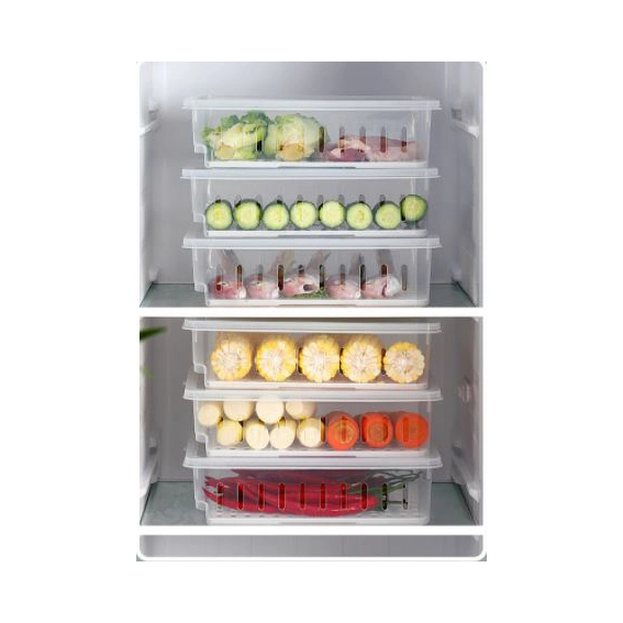 High Quality Kitchen Food Preservation Box Transparent Fruit and Vegetable Refrigerator Storage Bin