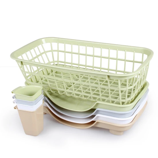 キッチン単層プラスチック箸水切りバスケット、プラスチック食器乾燥ラック乾燥ラック
