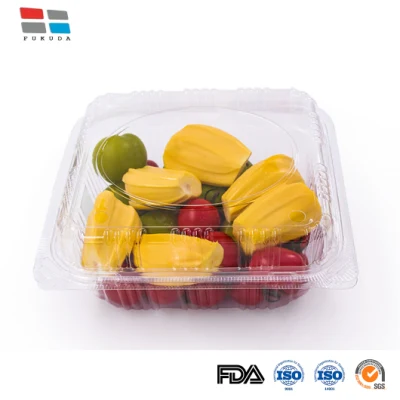 包装材 福田中国 長方形プラスチック蓋 鮮度保持食品容器 容器サンプルあり PLA食品容器/ボックス